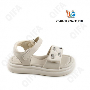 RC51_W2640-1L Беж 26-1,27-2,28-2,29-2,30-2,31-1 Boys and Girls Туфли Повсед Сандалии Иск.мат, Иск.кожа, ПВХ (PVC-Поливинилхлорид) Лето жен