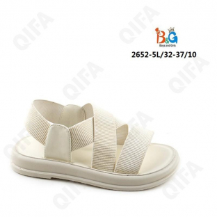 RC51_W2652-5L Беж 32-1,33-2,34-2,35-2,36-2,37-1 Boys and Girls Туфли Повсед Сандалии Текстиль, Текстиль, ПВХ (PVC-Поливинилхлорид) Лето жен