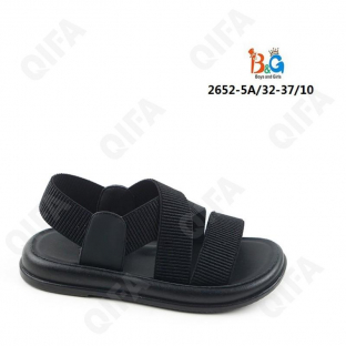 RC51_W2652-5A Чёр 32-1,33-2,34-2,35-2,36-2,37-1 Boys and Girls Туфли Повсед Сандалии Текстиль, Текстиль, ПВХ (PVC-Поливинилхлорид) Лето жен