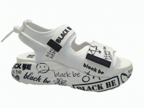 233-525A Бел 35-2,36-2,37-2,38-2,39-2 Indigo kids Туфли Повсед Сандалии Текстиль, Текстиль, ПУ Лето жен