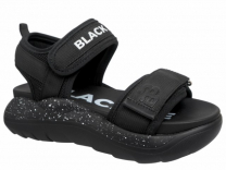 233-500E Чёр 35-2,36-2,37-2,38-2,39-2 Indigo kids Туфли Повсед Сандалии Текстиль, Текстиль, ПУ Лето жен