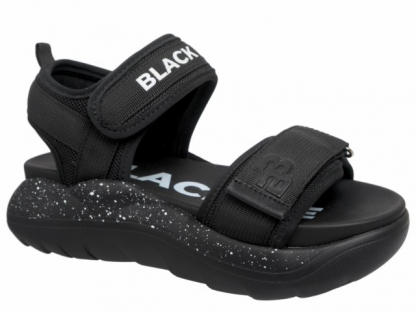 233-500E Чёр 35-2,36-2,37-2,38-2,39-2 Indigo kids Туфли Повсед Сандалии Текстиль, Текстиль, ПУ Лето жен