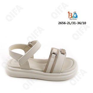 RC51_W2656-2L Беж 31-1,32-2,33-2,34-2,35-2,36-1 Boys and Girls Туфли Повсед Сандалии Иск.мат, Иск.кожа, ПВХ (PVC-Поливинилхлорид) Лето жен