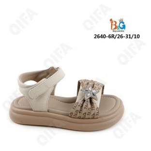 RC51_W2640-6R Светло-коричневый 26-1,27-2,28-2,29-2,30-2,31-1 Boys and Girls Туфли Повсед Сандалии Иск.мат, Иск.кожа, ПВХ (PVC-Поливинилхлорид) Лето ж