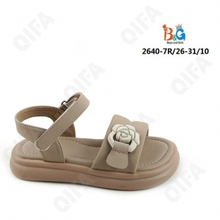 RC51_W2640-7R Светло-коричневый 26-1,27-2,28-2,29-2,30-2,31-1 Boys and Girls Туфли Повсед Сандалии Иск.мат, Иск.кожа, ПВХ (PVC-Поливинилхлорид) Лето ж