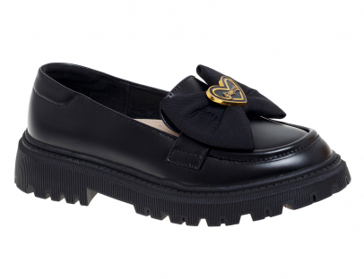 R202094797DA Чёр 31-1,32-1,33-2,34-1,35-2,36-1 Сказка Туфли Школа Лоферы Иск.мат, Кожподклад Лето жен