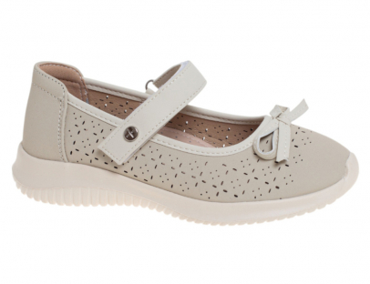 R211894733AP Беж 32-1,33-1,34-2,35-1,36-1,37-2 Сказка Туфли Празд Mary Jane Иск.мат, Кожподклад Лето жен