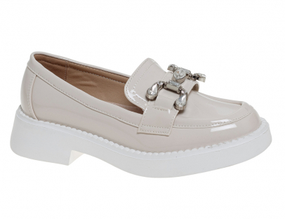 R231894777B Беж 32-1,33-1,34-2,35-1,36-1,37-2 Сказка Туфли Школа Лоферы Иск.мат, Кожподклад Лето жен