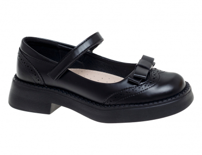 R231894778DA Чёр 32-1,33-1,34-2,35-1,36-1,37-2 Сказка Туфли Школа Mary Jane Иск.мат, Кожподклад Лето жен