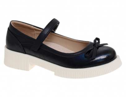 R597894818BK Чёр 32-1,33-2,34-1,35-1,36-2,37-1 Сказка Туфли Школа Mary Jane Иск.мат, Кожподклад Лето жен