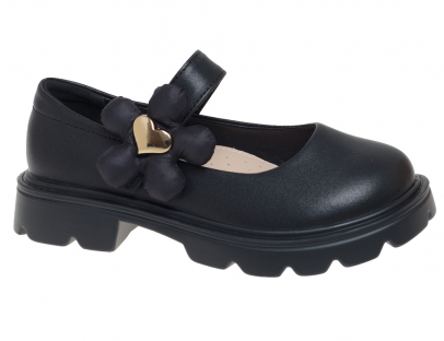 R600594803BK Чёр 32-1,33-1,34-2,35-1,36-1,37-2 Сказка Туфли Школа Mary Jane Иск.мат, Кожподклад Лето жен