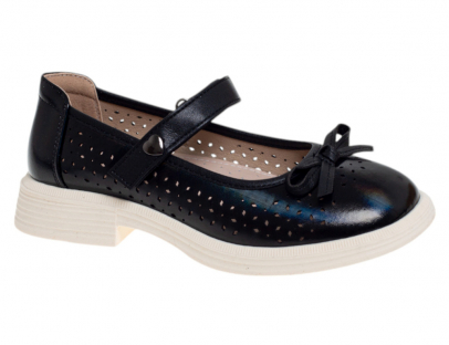 R818294765BK Чёр 32-1,33-2,34-1,35-1,36-2,37-1 Сказка Туфли Школа Mary Jane Иск.мат, Кожподклад Лето жен