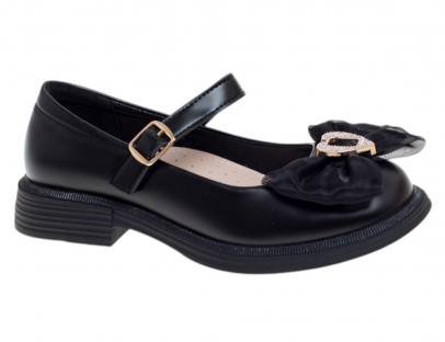 R818294764BKP Чёр 32-1,33-2,34-1,35-1,36-2,37-1 Сказка Туфли Школа Mary Jane Иск.мат, Кожподклад Лето жен
