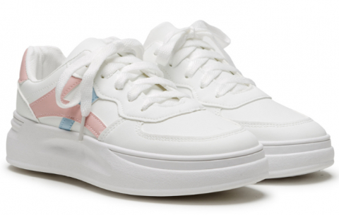 2281 бело-розовый/белый 37-2,38-2,39-2,40-2 Дюна С П/ботинки Повсед Кроссовки Иск.мат, Текстиль В/О жен