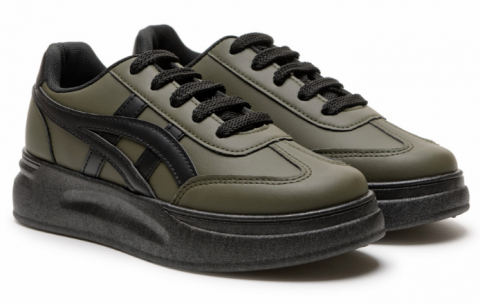 2281 К черный-оливковый/черный 37-1,38-1,39-2,40-1 Дюна С П/ботинки Повсед Кроссовки Иск.мат, Текстиль В/О жен