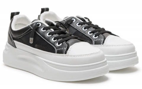 2281 К черный сетка/белый 36-1,37-1,38-1,39-2,40-1 Дюна С П/ботинки Повсед Кроссовки Иск.мат, Текстиль В/О жен