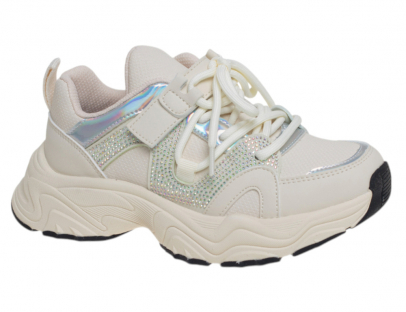 R580794831BE Беж Сказка П/ботинки Актив.отдых Кроссовки Иск.мат, Текстиль В/О жен