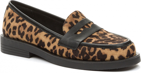 948026/02-05 леопардовый/черный 37-1,36-1,38-2,39-2,40-1,41-1 Betsy Туфли Повсед Лоферы Иск.мат, Текстиль, ТП.резина Лето жен