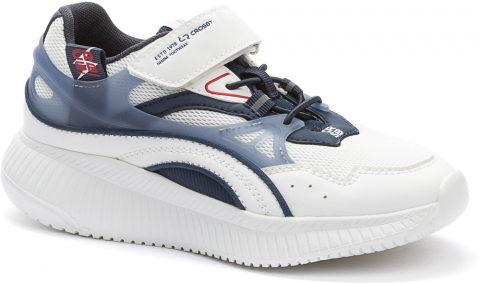 257003/01-03 белый/синий 33-1,34-2,35-2,36-2,37-2,38-1 Keddo П/ботинки Актив.отдых Кроссовки Иск.мат, Текстиль, ЭВА(этиленвинилацетат) В/О Муж