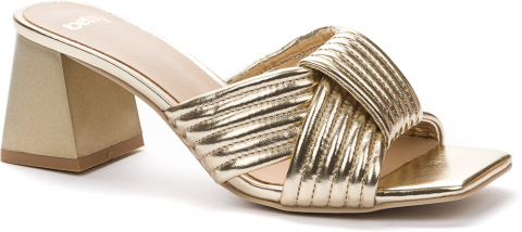 957001/01-04 золотой 35-1,36-1,37-2,38-2,39-1,40-1 Keddo Туфли Повсед Шлепанцы/Пантолеты Иск.мат, Без подклада, ТПУ(термопластичный полиуретан) Лето ж