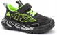257106/03-01 черный/салатовый 28-2,29-2,30-2,31-1,32-1 Keddo П/ботинки Актив.отдых Кроссовки Иск.мат, Текстиль, ТП.резина В/О Муж