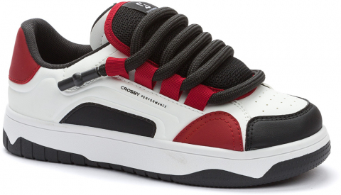 257118/01-04 Белый/Красный 34-1,35-1,36-1,37-2,38-2,39-2,40-1 Keddo П/ботинки Актив.отдых Кроссовки Иск.мат, Текстиль, ПВХ(поливинилхлорид) В/О Муж