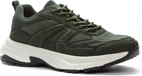 457097/06-04 т.зеленый 40-1,41-2,42-2,43-2,44-2,45-1 Keddo П/ботинки Актив.отдых Кроссовки Иск.мат, Текстиль, ЭВА(этиленвинилацетат)/ТПР(термопластичн