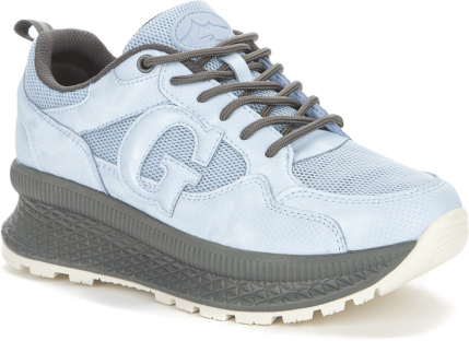 157568/10-04 св.голубой 36-1,37-1,38-2,39-2,40-1,41-1 Grunberg П/ботинки Повсед Кроссовки Иск.мат, Текстиль, файлон/ТЭП(термоэластопласт) В/О жен