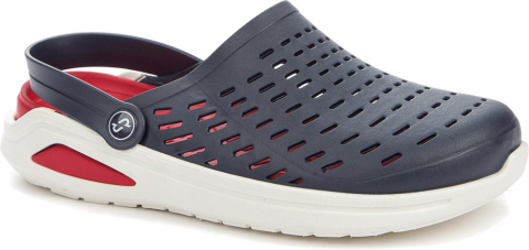 457243/02-04 Синий/Красный 40-1,41-2,42-2,43-2,44-2,45-1 Keddo Туфли Пляж Кроксы ЭВА, Без подклада, ЭВА(этиленвинилацетат) Лето Муж