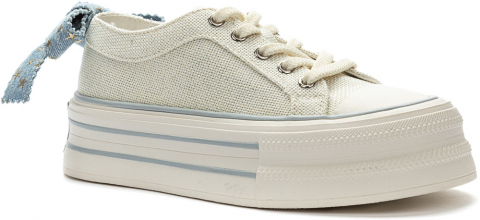 557114/32-03 Беж 34-1,35-1,36-1,37-2,38-2,39-2,40-1 Keddo П/ботинки Повсед Полукеды Текстиль, Текстиль, Резина Лето жен