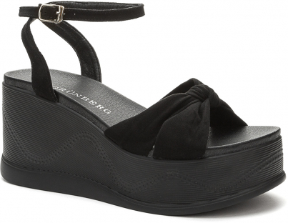 157570/32-01MN Чёр Grunberg Туфли Повсед Босоножки Текстиль, Иск.кожа, ПУ Лето жен