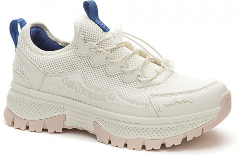 157593/12-01MN Бел Grunberg П/ботинки Актив.отдых Кроссовки Иск.мат, Текстиль, файлон/ТЭП(термоэластопласт) В/О жен