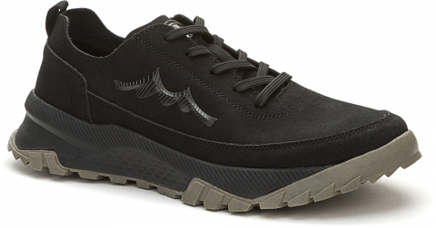 157177/15-01MN Чёр Grunberg П/ботинки Актив.отдых Кроссовки Нат.кожа, Без подклада, файлон/ТЭП(термоэластопласт) В/О Муж