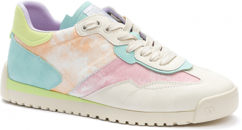 857189/01-03 бежевый/бирюзовый 36-1,37-2,38-2,39-1,40-1,41-1 Keddo П/ботинки Актив.отдых Кроссовки Иск.мат, Текстиль, ПУ В/О жен