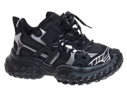 R233993397BK Чёр 27-1,28-1,29-2,30-1,31-1,32-2 Сказка П/ботинки Актив.отдых Кроссовки Иск.мат, Текстиль В/О жен