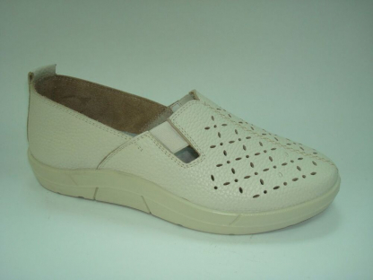 011Т-Ж-К0 (777201-33-09900)(112) Кремовый 36-1,37-2,38-2,39-2,40-1,41-1 Almi П/ботинки Повсед Слипоны Нат.кожа, Без подклада, ПУ Лето жен