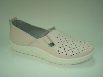 011Т-Ж-К0 (777201-33-09900)(110) Бледно-розовый 36-1,37-2,38-2,39-2,40-1,41-1 Almi П/ботинки Повсед Слипоны Нат.кожа, Без подклада, ПУ Лето жен