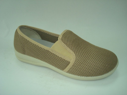 010ПБ-Ж-Т4 (795116-33386)б(06) Беж 36-1,37-1,38-2,39-2,40-1,41-1,42-1 Almi Туфли Повсед Слипоны Текстиль, Текстиль, ТЭП Лето жен