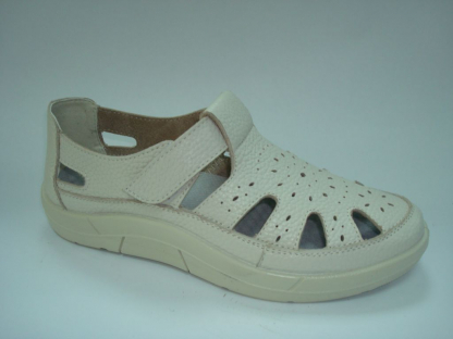 011Т-Ж-К0 (777183-09900) (112) Кремовый 36-1,37-2,38-2,39-2,40-1,41-1 Almi П/ботинки Повсед Сандалеты Нат.кожа, Без подклада, ПУ Лето жен