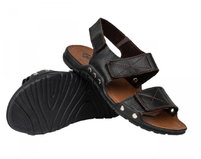 89005-09900 (20) т.коричневый 40-1,41-1,42-2,43-2,44-1,45-1 Almi Туфли Повсед Сандалии Нат.кожа, Без подклада, ПУ Лето Муж