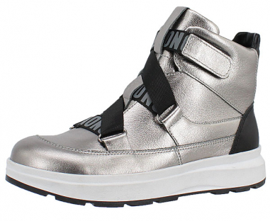 м 4-2115 т.серебро 36-2,37-2 Лель Ботинки Повсед Оксфорд Нат.кожа, Нат.мех, ТЭП Зима жен