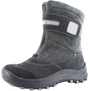 м 4-1293 Чёр 33-2,34-2,35-2 Лель П/сапоги Повсед Оксфорд Нат.кожа, Нат.мех, ТЭП Зима Муж