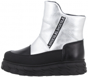 м 4-2135 Сереб 33-2,34-2,35-2 Лель П/сапоги Повсед Веллингтон Нат.кожа, Нат.мех, ТЭП Зима жен