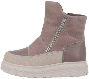 м 4-2135 пыльно-розовый 33-2,34-2,35-2 Лель П/сапоги Повсед Веллингтон Нат.кожа, Нат.мех, ТЭП Зима жен