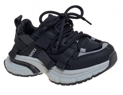 R096693362BK Чёр 27-1,28-1,29-2,30-1,31-1,32-2 Сказка П/ботинки Актив.отдых Кроссовки Иск.мат, Текстиль В/О Муж