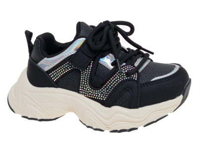 R580793311BK Чёр 27-1,28-1,29-2,30-1,31-2,32-1 Сказка П/ботинки Актив.отдых Кроссовки Иск.мат, Текстиль В/О жен