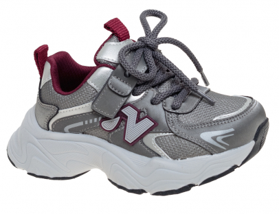 R580793313TH Серебро 27-1,28-1,29-2,30-1,31-2,32-1 Сказка П/ботинки Актив.отдых Кроссовки Иск.мат, Текстиль В/О Муж