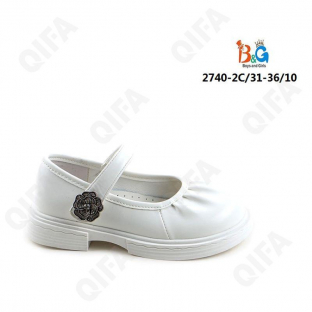RC51_2740-2C Бел 31-1,32-2,33-2,34-2,35-2,36-1 Boys and Girls Туфли Празд Mary Jane Иск.мат, Иск.кожа, ТПР (TPR-Термопластичная резина) Лето жен