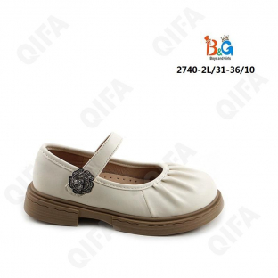 RC51_2740-2L Беж 31-1,32-2,33-2,34-2,35-2,36-1 Boys and Girls Туфли Празд Mary Jane Иск.мат, Иск.кожа, ТПР (TPR-Термопластичная резина) Лето жен