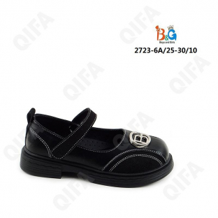 RC51_2723-6A Чёр 25-1,26-2,27-2,28-2,29-2,30-1 Boys and Girls Туфли Школа Mary Jane Иск.мат, Иск.кожа, ТПР (TPR-Термопластичная резина) Лето жен